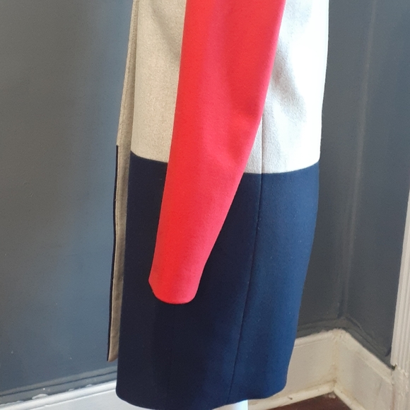 J.Crew Colorblock Coat - Size 00 - Picture 5 of 15
